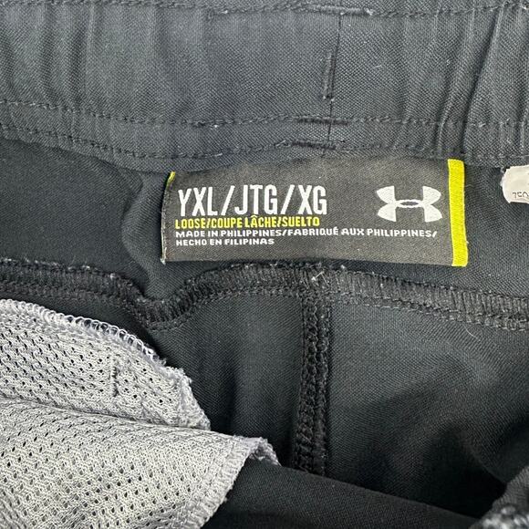 Under Armour Loose Fit Cropped Joggers Youth Extra Large Black - Picture 4 of 4